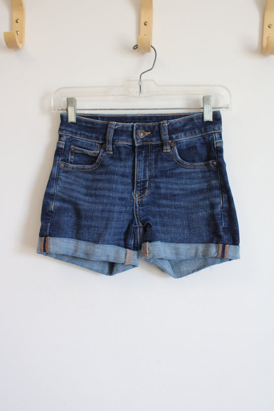 American Eagle Next Level Stretch Midi Roll Up Shorts | 000