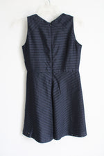 Banana Republic Dark Navy Blue Striped Dress | 6 Petite