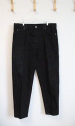 Levi's 550 Relaxed Fit Tapered Leg Black Jeans | 42X32