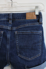 American Eagle Next Level Stretch Midi Roll Up Shorts | 000