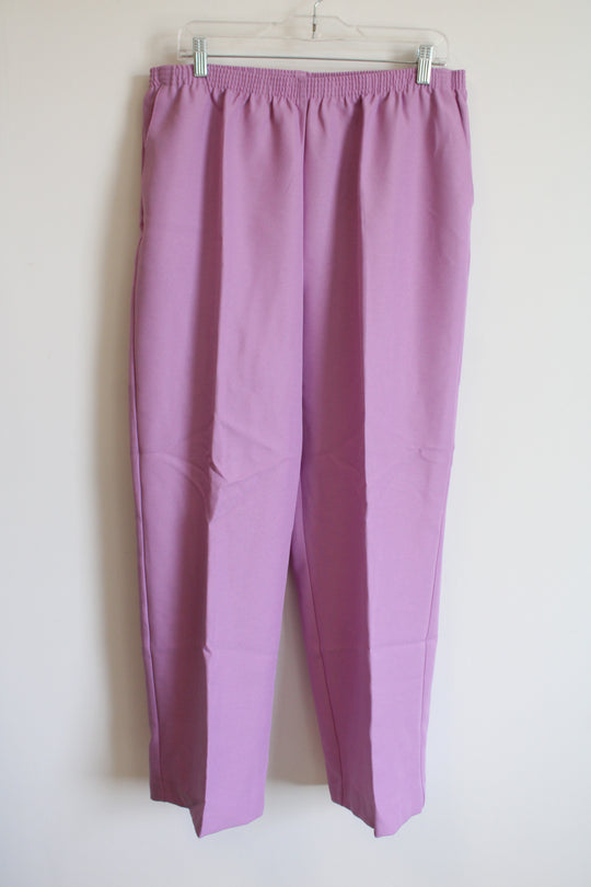 NEW Alfred Dunner Light Purple Pink Pants | 18W