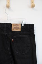 Levi's 550 Relaxed Fit Tapered Leg Black Jeans | 42X32