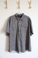 Kenneth Cole Regular Fit Gray Button Down Shirt | 2X
