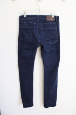 5-Star Raw Deconstructed Dark Wash Straight Jeans | 32X34