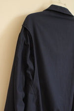 Polo Ralph Lauren Navy Blue with Tan Logo Zipper Lightweight Jacket | XL