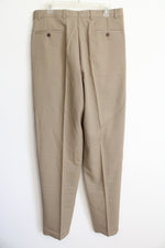 NEW Pronto Uomo 3 Pleat 100% Wool Tan Pant | 34