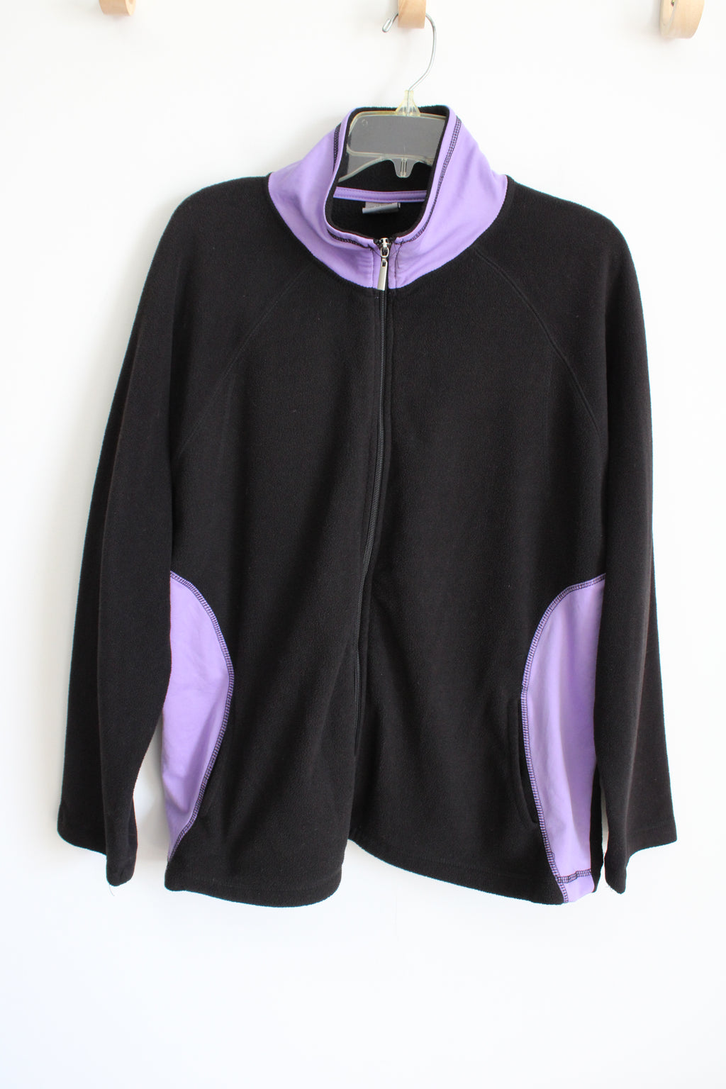 Starting Point Black Purple Fleece Jacket | XL