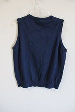 Lands' End Dark Navy Blue Sweater Vest | 18