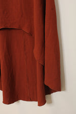 Cha Cha Vente Rust High-Low Short Sleeve Top | XL