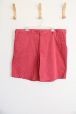 Izod Saltwater Stretch Pink Chino Shorts | 40