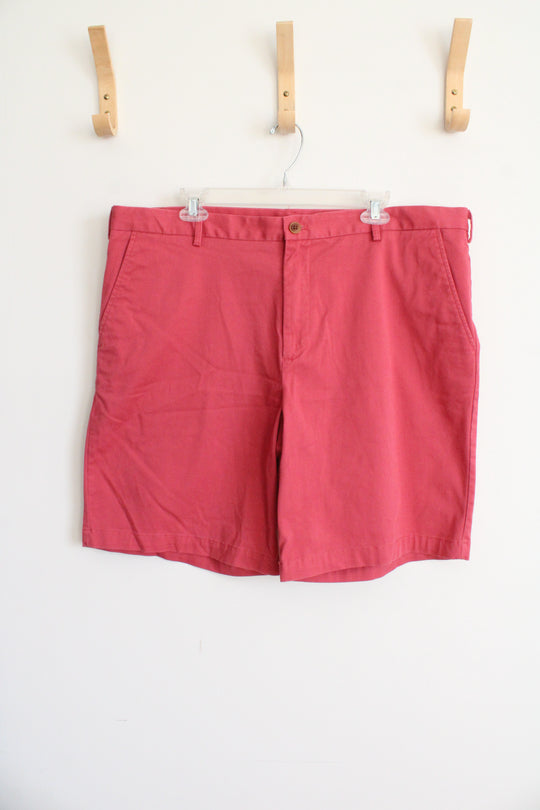 Izod Saltwater Stretch Pink Chino Shorts | 40