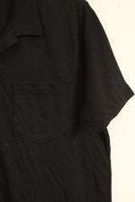 Old Navy Black Cotton SS Polo Shirt with Pocket | S