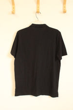 Old Navy Black Cotton SS Polo Shirt with Pocket | S
