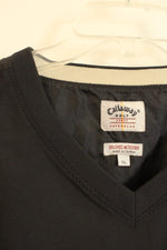 Callaway Black V-neck Pullover with Pockets | XL