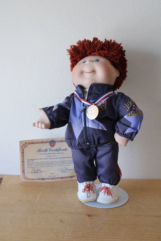 Cabbage Patch Kids Olympikids The Danbury Mint 1996 USA Champion Porcelain Boy Doll