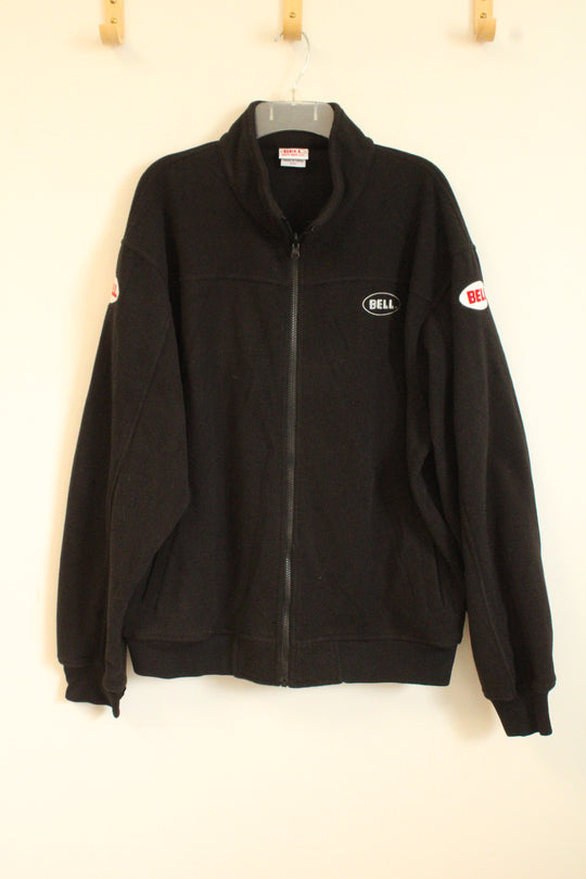 Bell Black Full Zipper Fleece Jacket | XXL