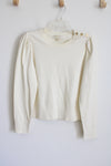 MICHAEL Michael Kors Cream Knit Sweater | L