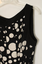 DressBarn Black and White Polka Dot Layered Dress | 10