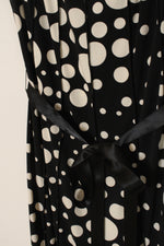 DressBarn Black and White Polka Dot Layered Dress | 10