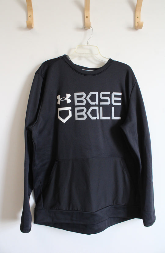 Under Armour Baseball Black Fleece Lined Hoodie | XXL