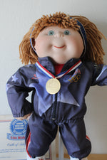 Cabbage Patch Kids Olympikids The Danbury Mint 1996 USA Champion Porcelain Girl Doll