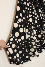 DressBarn Black and White Polka Dot Layered Dress | 10