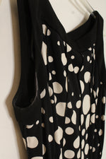 DressBarn Black and White Polka Dot Layered Dress | 10