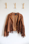 Chartou Brown Suede Fringe Jacket | XL