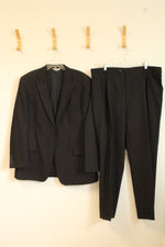 Pronto Uomo Wool Dark Gray Blazer and Pant Set | 46L Jacket 40 Pants