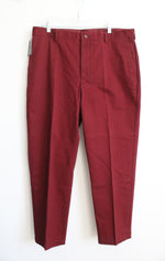 NEW Jos. A. Bank Maroon Brushed Twill Pants | 38X30