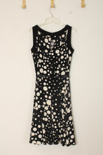 DressBarn Black and White Polka Dot Layered Dress | 10