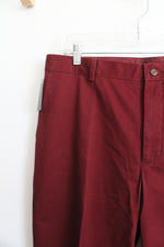 NEW Jos. A. Bank Maroon Brushed Twill Pants | 38X30