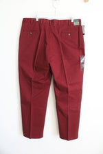 NEW Jos. A. Bank Maroon Brushed Twill Pants | 38X30