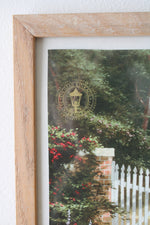 Thomas Kinkade Hidden Cottage 2002 Calendar Framed Painting Print | 13X11"