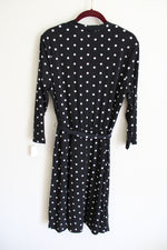 Avon Black Polka Dot Wrap Dress | M