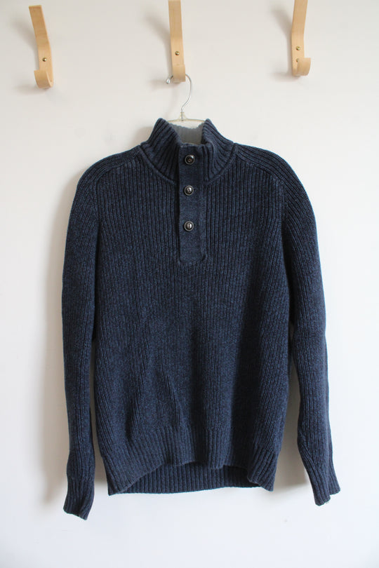 H&M Label Of Graded Goods Blue Knit Sweater | M