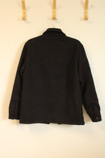 H&M Men's Black Trucker Heavyweight Knit Jacket | M