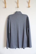 Champion Blue/Gray Penn State 1/4 Zip Sweatshirt | L