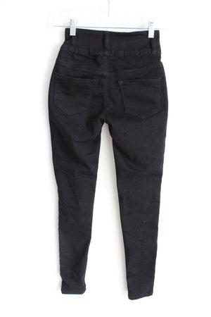 Blue Savvy Black High Waist Skinny Jeans | 0/24