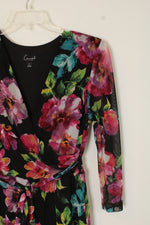 Connected Apparel Bold Floral Stretch Maxi Dress | 8