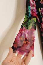Connected Apparel Bold Floral Stretch Maxi Dress | 8