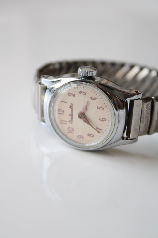 Vintage US Time Stainless Steel Cinderella Watch