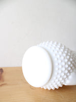 Fenton Milk White Glass Hobnail Swung Pitcher