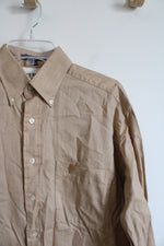 Tommy Hilfiger Tan Cotton Button Down Shirt | 15 32/33