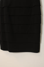 Enfocus Women's Gold Shimmer and Black Colorblock Dress | 14