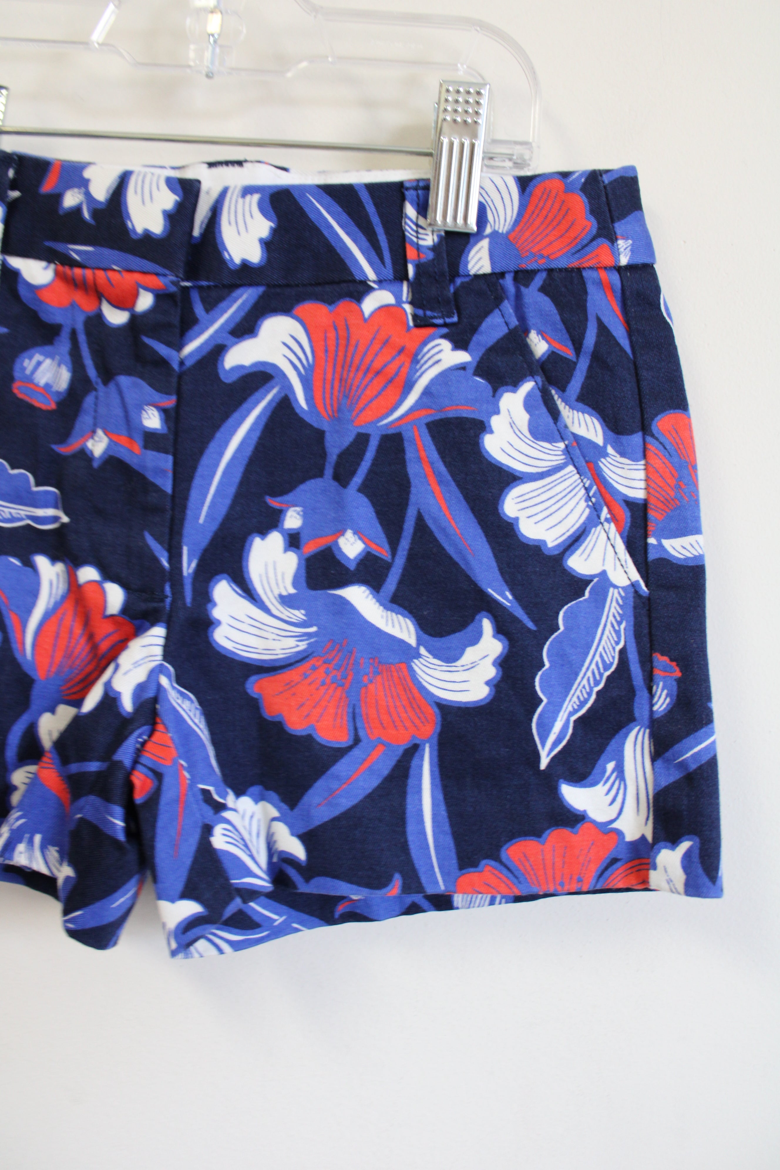 NEW Crew Cuts Blue Floral Shorts | 8
