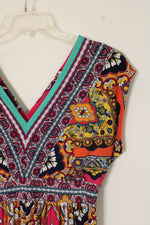 Kiara Bold Printed V-Neck Dress | M