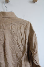 Tommy Hilfiger Tan Cotton Button Down Shirt | 15 32/33