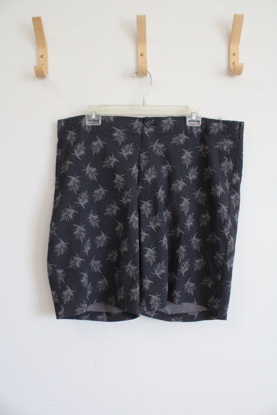 Ben Hogan Gray Tropical Leaf Shorts | 40