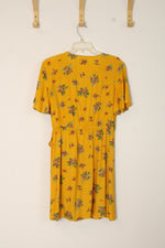 Peyton & Parker Yellow Floral Wrap Dress | M